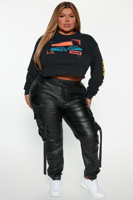 Black rebel jogger cargo pant