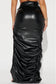 So dramatic leather maxi skirt