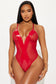 Your favorite vinyl crotchless teddy