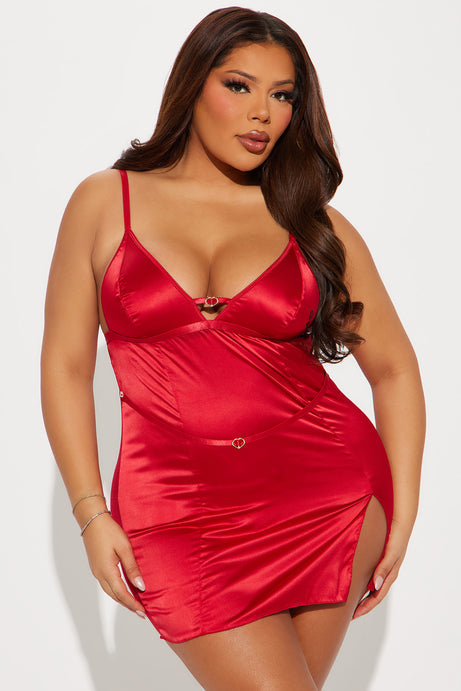 Late at night satin babydoll
